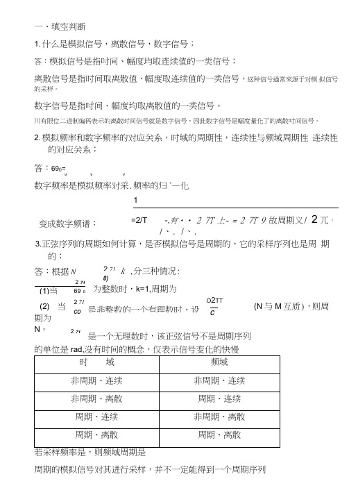 数字信号处理复习提纲.doc