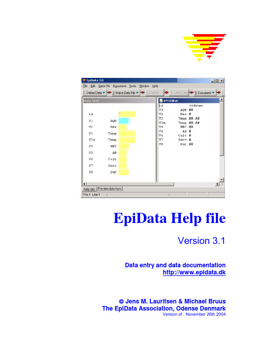 epidata3.1教程(英文版)