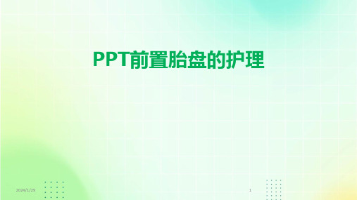 PPT前置胎盘的护理(2024)