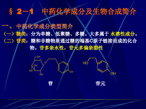 中药化学提取分离方法介绍