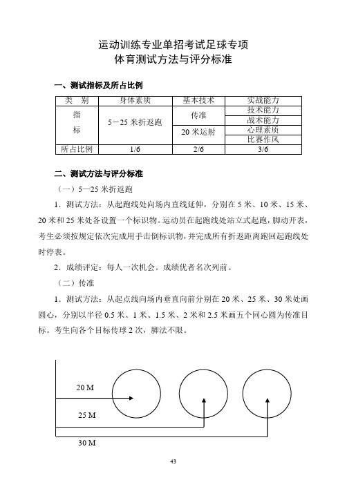 北京体育大学运动训练专业单招考试