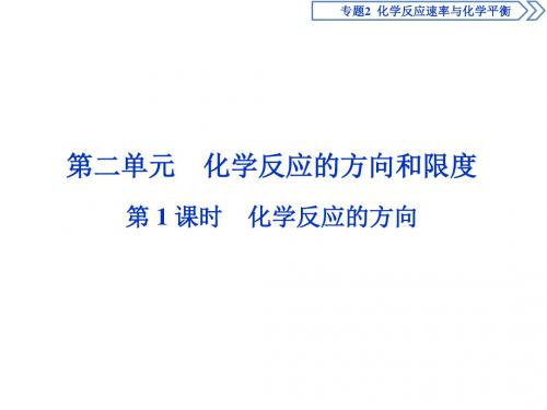 2019-学年苏教版选修4 专题2专题2 化学反应速率与化学平衡(第1课时) 课件(29张)教育精品.ppt