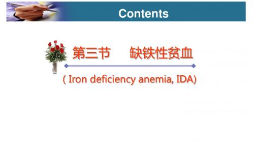 第三节 缺铁性贫血