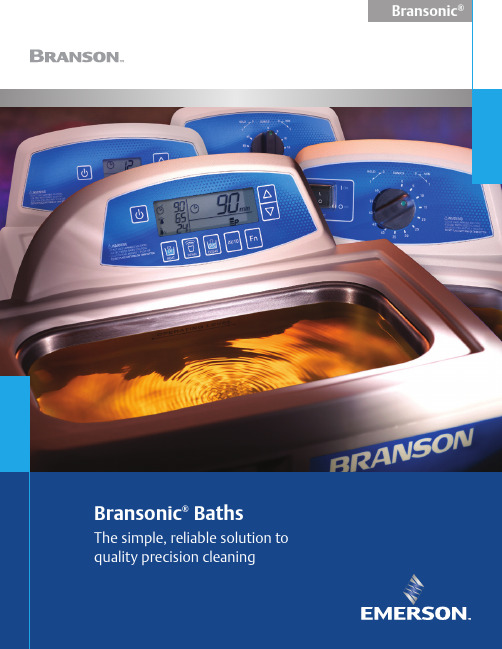 Branson Bransonic 超声清洗浴缸说明书