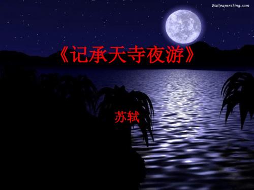 记承天寺夜游(2)全面版