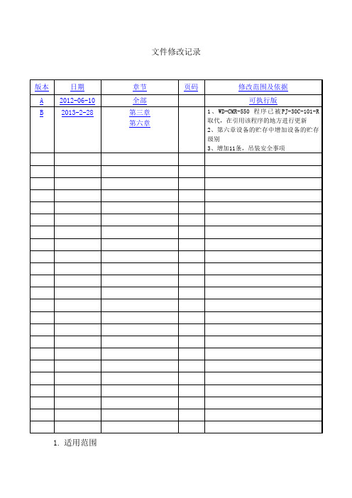 2017包装、运输、吊装和储存程序