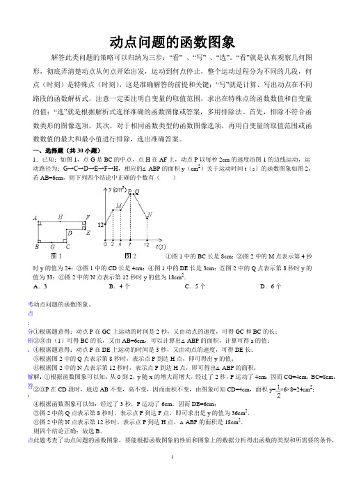 动点与函数图像问题剖析