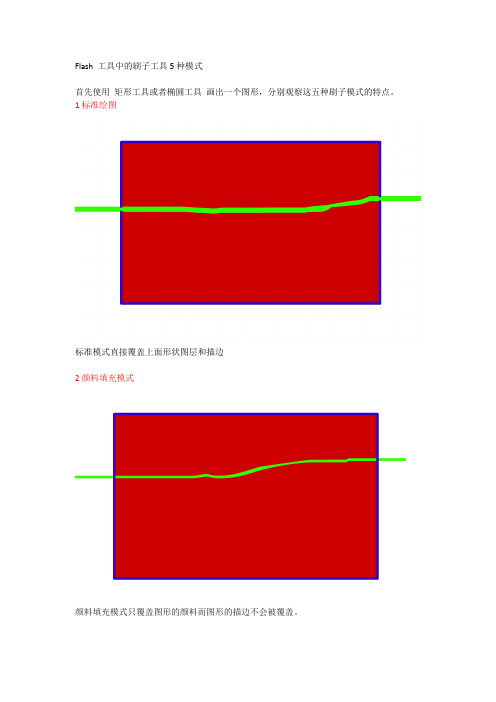 Flash画笔模式总结