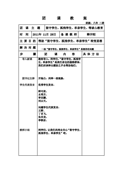 团课教案5