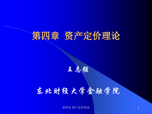 《第二章资本资产定价模型》