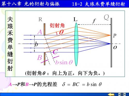 18-2 夫琅禾费单缝衍射