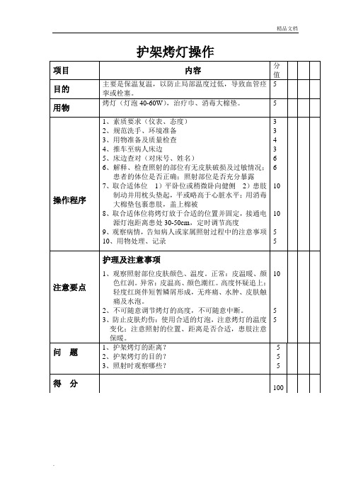 护架烤灯