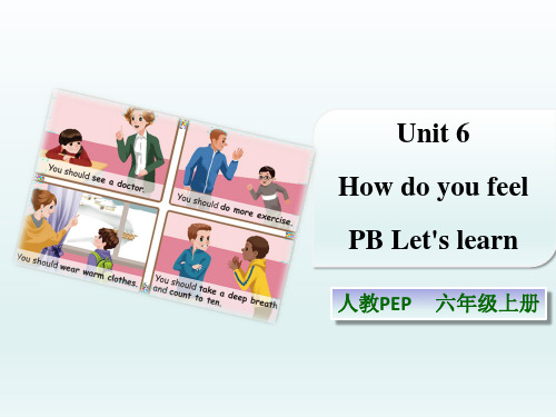 四年级英语上册(人教版pep)Unit 6 How do you feel PB Let's learn课件