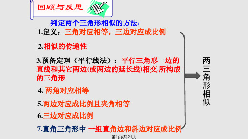 相似三角形判定复习公开课PPT课件