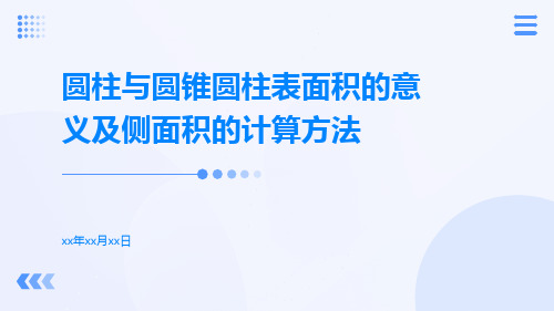 圆柱与圆锥圆柱表面积的意义及侧面积的计算方法ppt