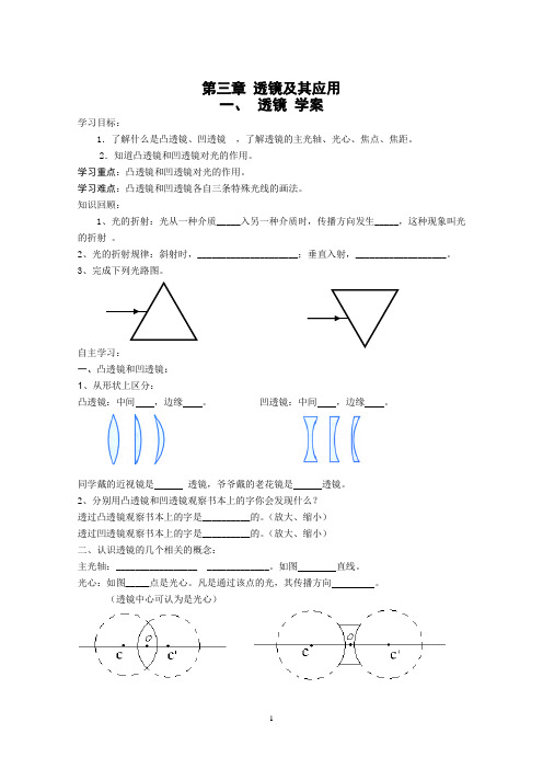 透镜 学案