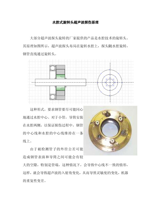 水腔式旋转头超声波探伤原理