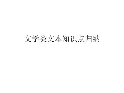 文学类文本知识点归纳.pptx