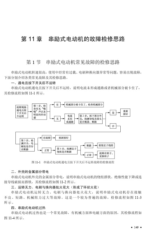 串励式电动机常见故障的检修思路_按图索骥学修电动机_[共2页]