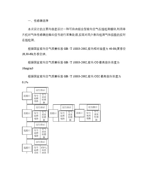 基于单片机的自由组合型空气质量检测方案.