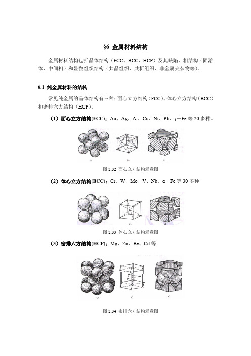 金属材料结构