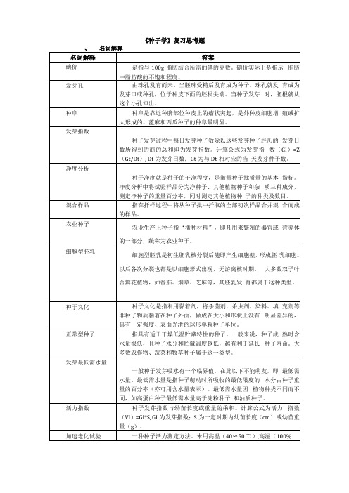 种子学复习思考题06