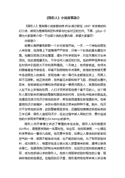 《隐形人》小说故事简介