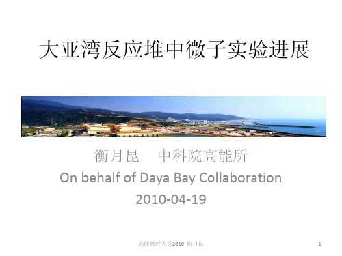 大亚湾反应堆中微子实验进展