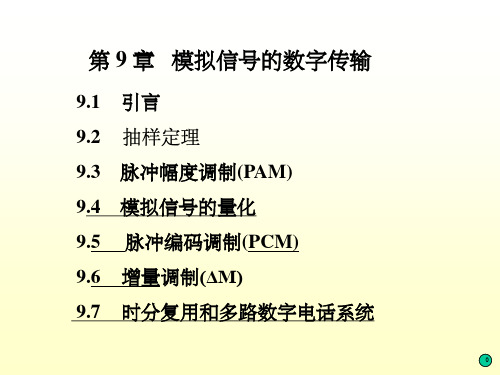 模拟信号的数字传输-通信原理樊昌信