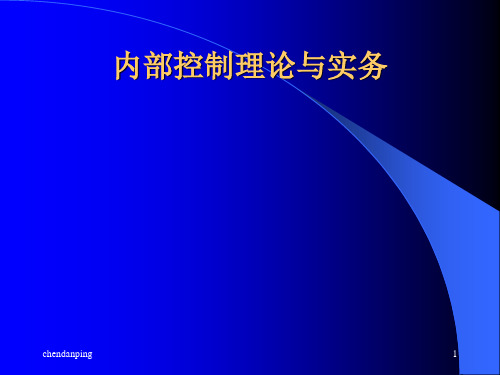 内控理论与实务