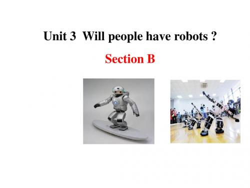 2019年鲁教版初一英语七年级下册Unit 3《Will people have robots》(Section B)ppt课件