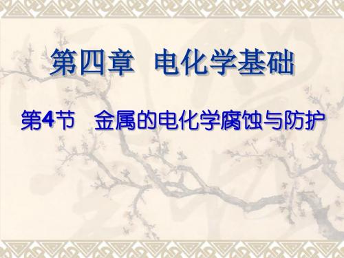 yong选修4第四章第四节_金属的电化学腐蚀与防护1解析
