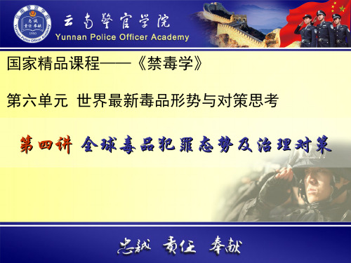 禁毒学(6.4.1)--全球毒品犯罪态势及治理对策