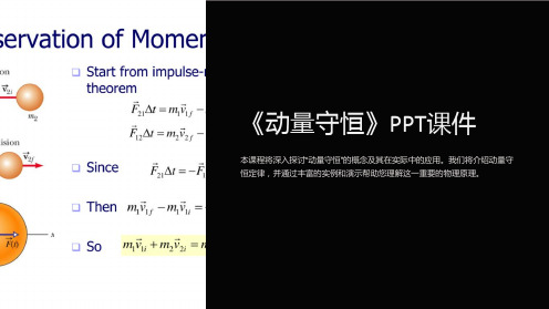 《动量守恒》课件