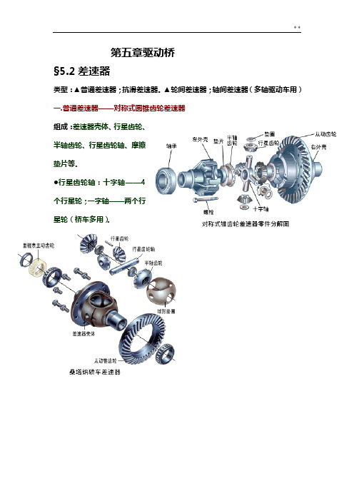 驱动桥第二节差速器