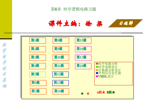 第06章时序逻辑电路习题解