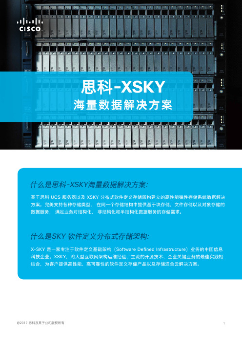 思科-XSKY 海量数据解决方案