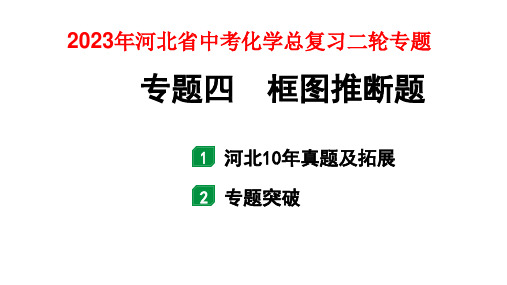 2023年河北省中考化学总复习二轮专题：专题四 框图推断题