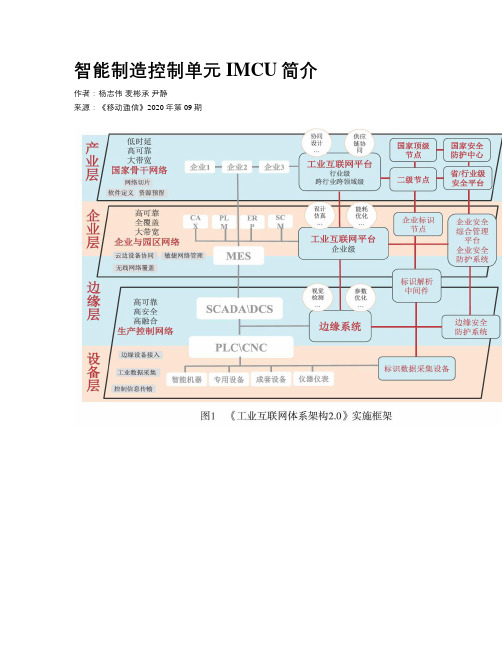 智能制造控制单元IMCU简介