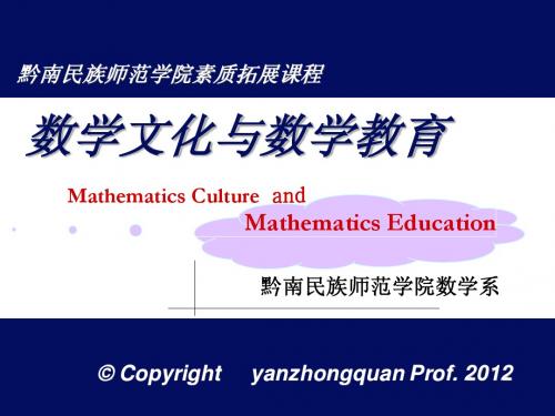 2012数学文化与数学教育01