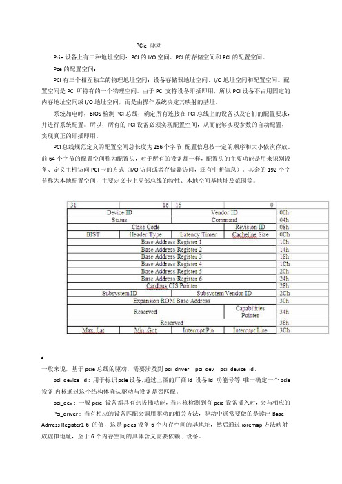 PCie驱动综述分析