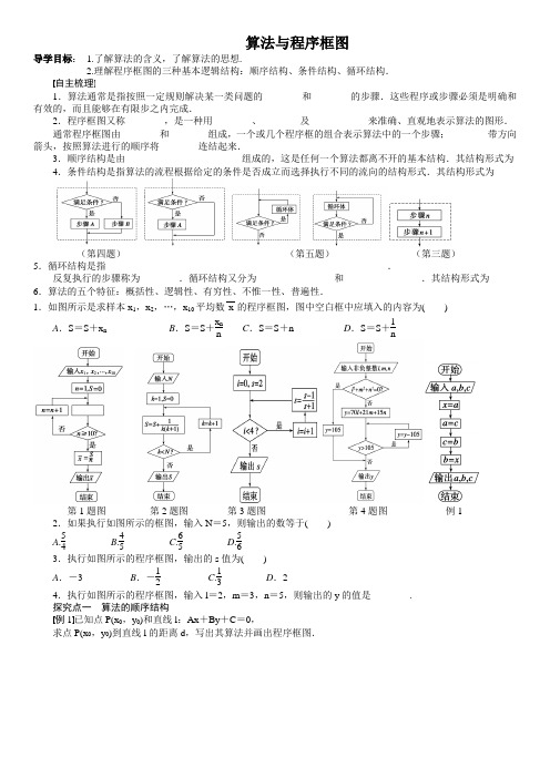 1.1算法与程序框图