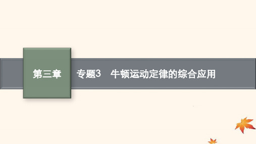 高考物理一轮总复习第3章牛顿运动定律专题3牛顿运动定律的综合应用课件