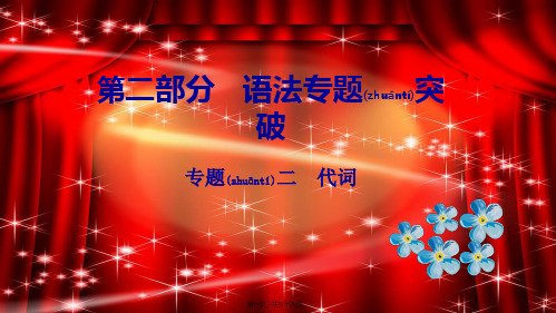 中考英语总复习第二部分语法专题突破专题二代词