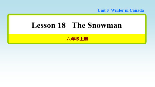 新冀教版六年级英语上册Unit 3 Lesson 18【习题课件】