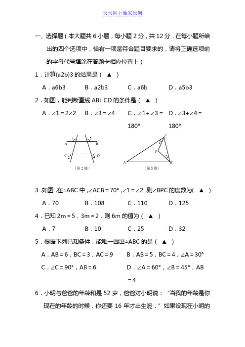 最新2022学年度第二学期七年级数学学科期末试题(解析版)