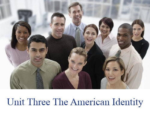 Unit 3 the American Identity