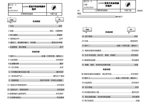 AS-350外部检查单