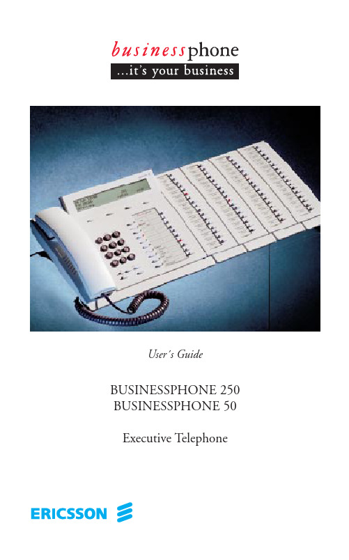 BUSINESSPHONE 250 BUSINESSPHONE 50 用户指南说明书