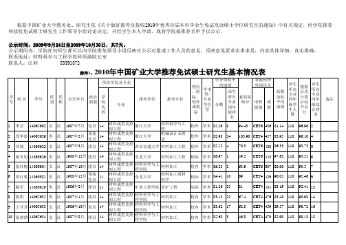 根据中国矿业大学教务处